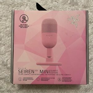 Razer Seiren V3 Mini Ultra-Compact USB Microphone Quartz Edition